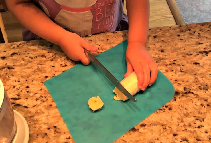 Protecting our kids is a good thing -- to a point -- but sometimes it keeps them from learning valuable skills. And that's why I let my toddler use a knife.