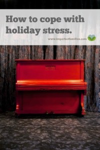 One tip for managing and coping with the stress of the Christmas holiday.