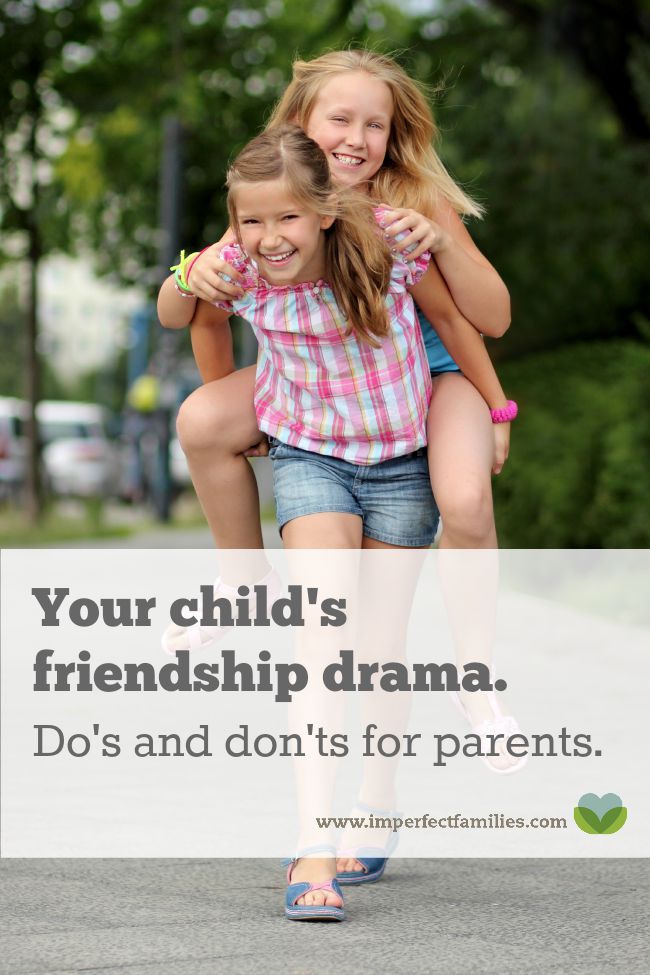 Figuring out your child's social life can be confusing! Here are some do's and don'ts for parents who want to help their kids through friendship drama.