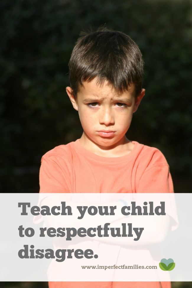 Kids need to learn how to disagree respectfully. Here are some tips to help you encourage independent thinking children without the disrespect!