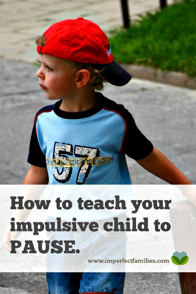 All kids are impulsive, they act without thinking, hit, and throw things. Sometimes they need to be taught to THINK! Use this strategy to help your child pause and think through their actions.