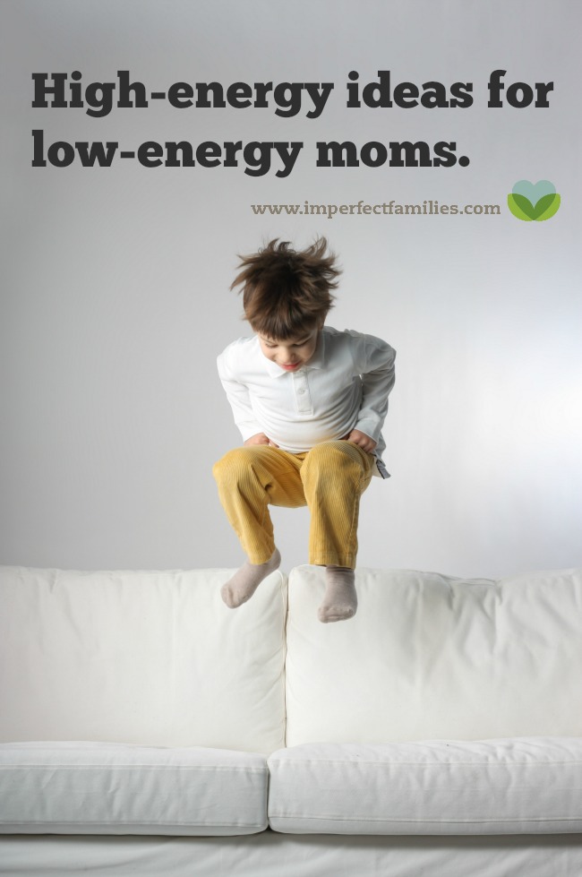 Your child needs high-energy attention from you, but you're a low-energy mom. Here are some ideas for giving your kids the attention they need!