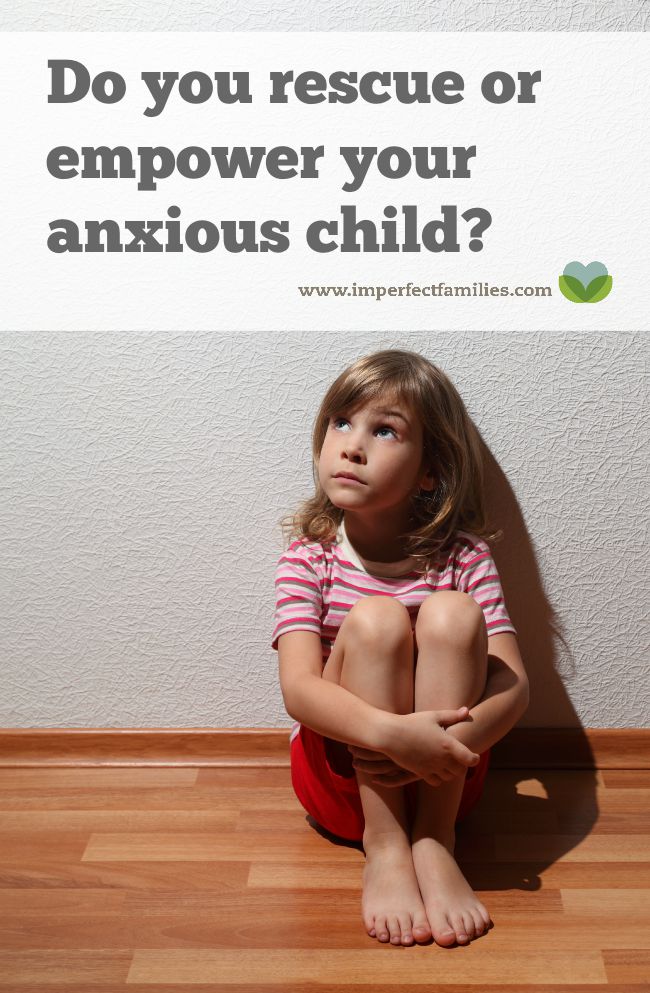 Many parents rescue their anxious child instead of helping them deal with the feeling until it fades. Learn how to support your child using the "anxiety arch" explanation