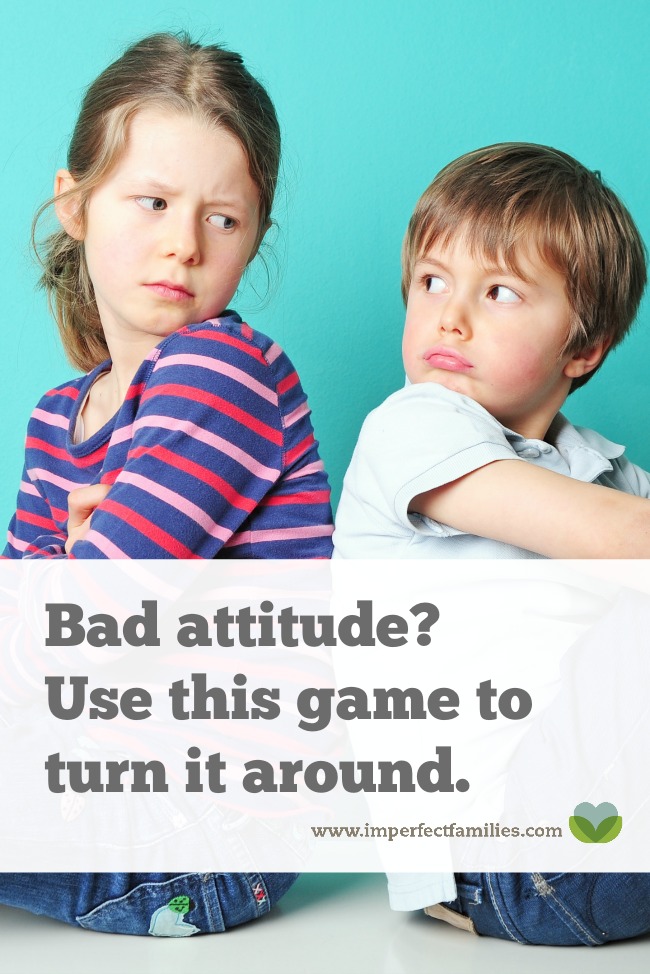 Is a bad attitude taking over your house? Instead of using punishment, try this simple game to change the mood and encourage kindness in your family!