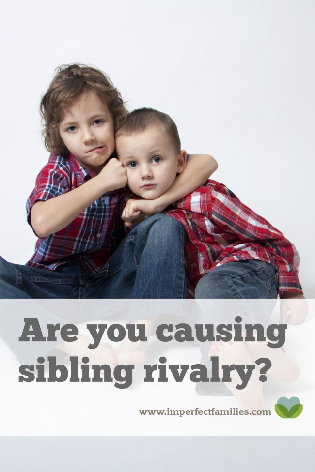 Is sibling rivalry driving you nuts? Tired of the arguing? Your response matters. Learn how you may be causing sibling rivalry (and how to stop!)