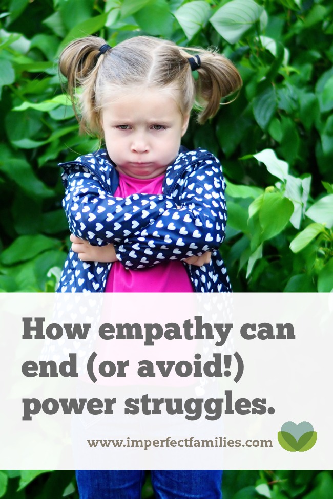 Tired of the power struggles? Responding with empathy is a great way to teach your child and to disengage from those big battles!