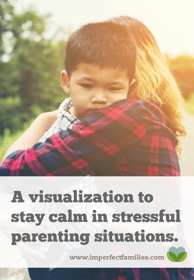 Stress makes you feel like you don't have options. Use this visualization to explore alternatives to yelling in stressful parenting situations.