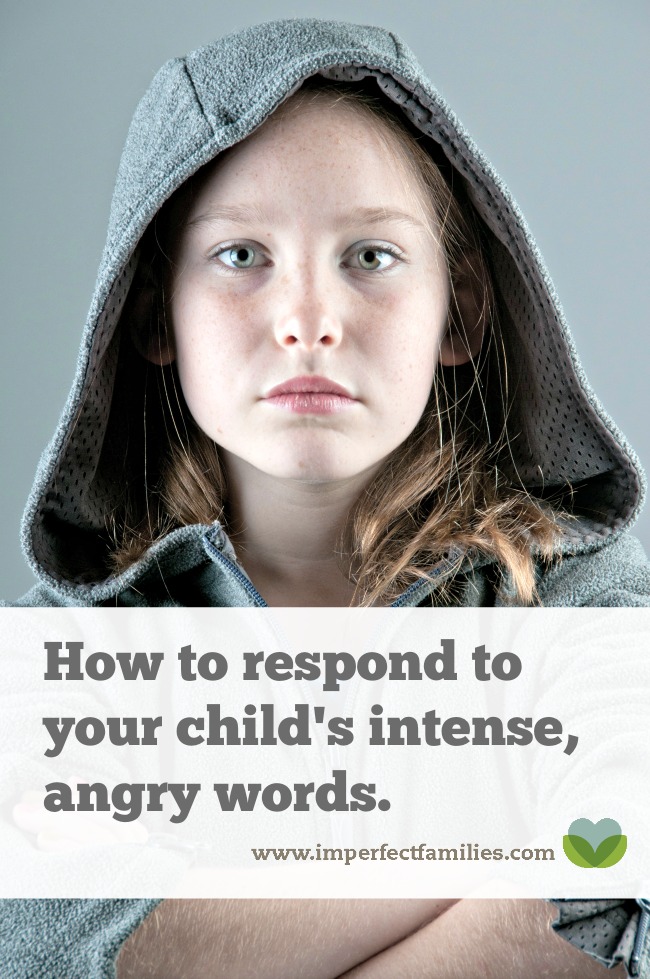5 Hidden messages in your intense child's words. How to respond when your child says, "I hate you" or "I can't calm down!" and more!