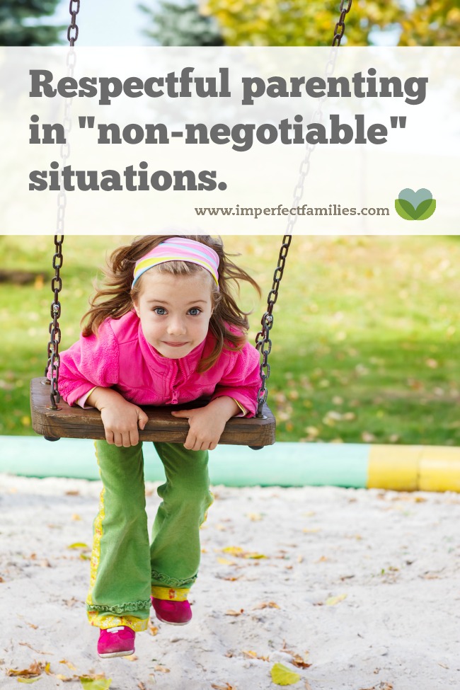 Learn what to do when your child is refusing to do something that is "nonnegotiable"