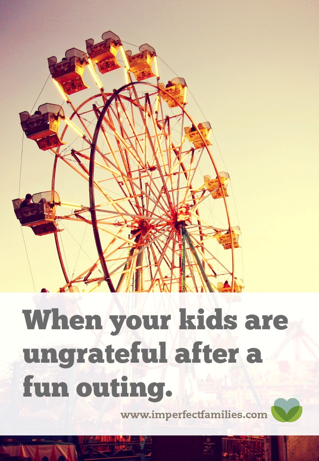 Tired of the complaining and grumbling from your kids after a fun activity? Try these tips when your kids are ungrateful.