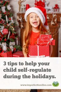 The holidays are stressful. Instead of expecting your kids to have more self-regulation, step in and help them manage the stress using these 3 tips.